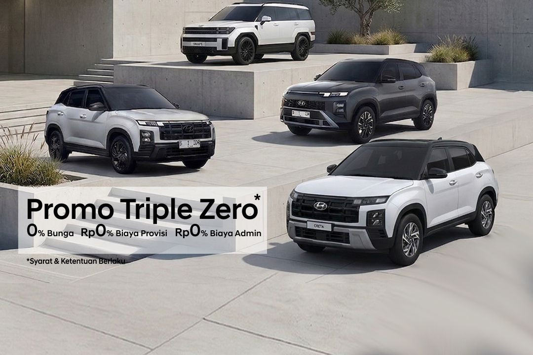 Promo Triple Zero Hyundai: 0% Bunga, Rp0 Provisi, Rp0 Biaya Admin