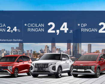 Beli Hyundai Dapatkan Bunga 2,4%, DP 24 Juta Dan Cicilan Ringan 2,4 Juta