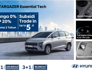 Mudik Bisa Lancar Berkat Promo Menarik Hyundai STARGAZER Essential Tech