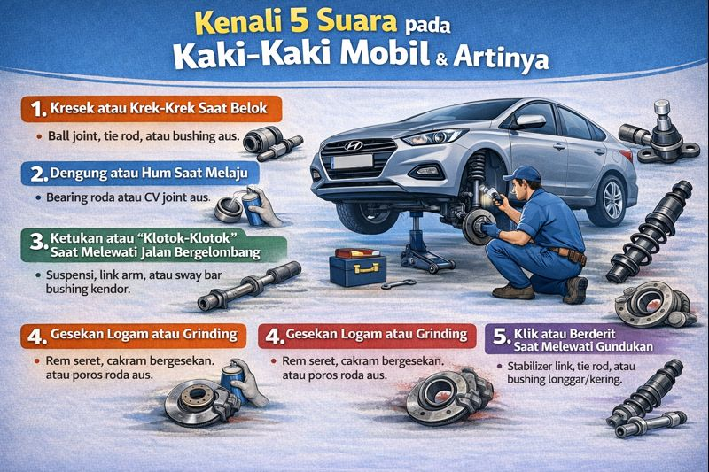 Kenali 5 Suara Pada Kaki-Kaki Mobil Dan Cara Menanganinya
