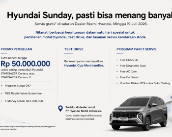 Hyundai Sunday: Nikmati Promo, Test Drive, Dan Layanan Servis Dalam Satu Hari