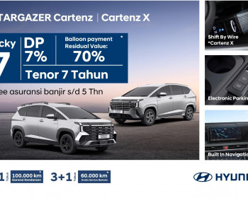 Hyundai STARGAZER Cartenz dan Cartenz X: MPV Futuristis Dengan Promo Lucky 7 Paling Menguntungkan!