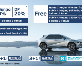Nikmati Bunga 0%, Gratis Charger, Dan Garansi 8 Tahun Pembelian Hyundai IONIQ 5