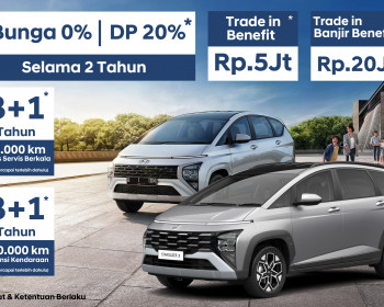 Program Menarik Hyundai Stargazer Dan Stargazer X: Garansi Panjang, Servis Gratis, Cicilan Ringan