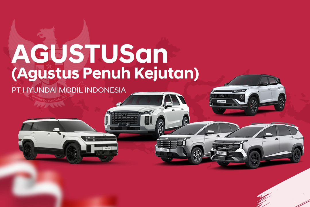AGUSTUSan: Cicilan Hyundai Mulai Rp 3 Jutaan, Bunga 0%, Bonus Untuk Mobil Listrik