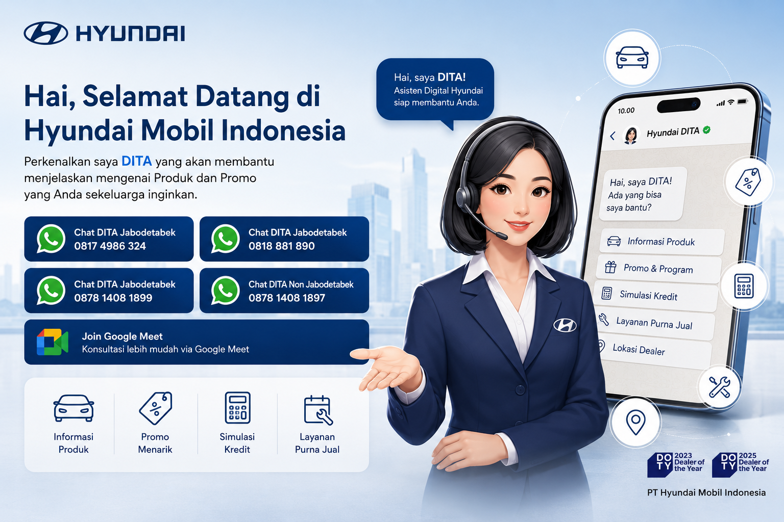 Hyundai DITA, Cara Praktis Mengakses Informasi Dan Layanan Hyundai